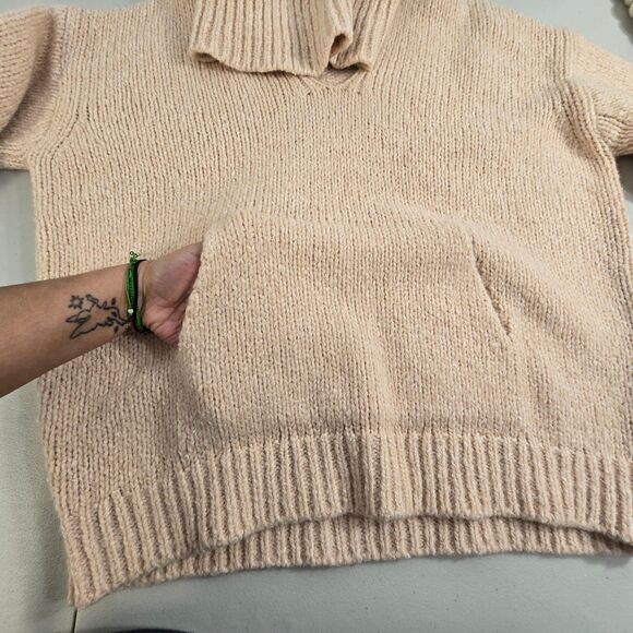 Women’s Anthropologie PILCRO Pouch Collared Sweater Pink XS - Picture 5 of 12